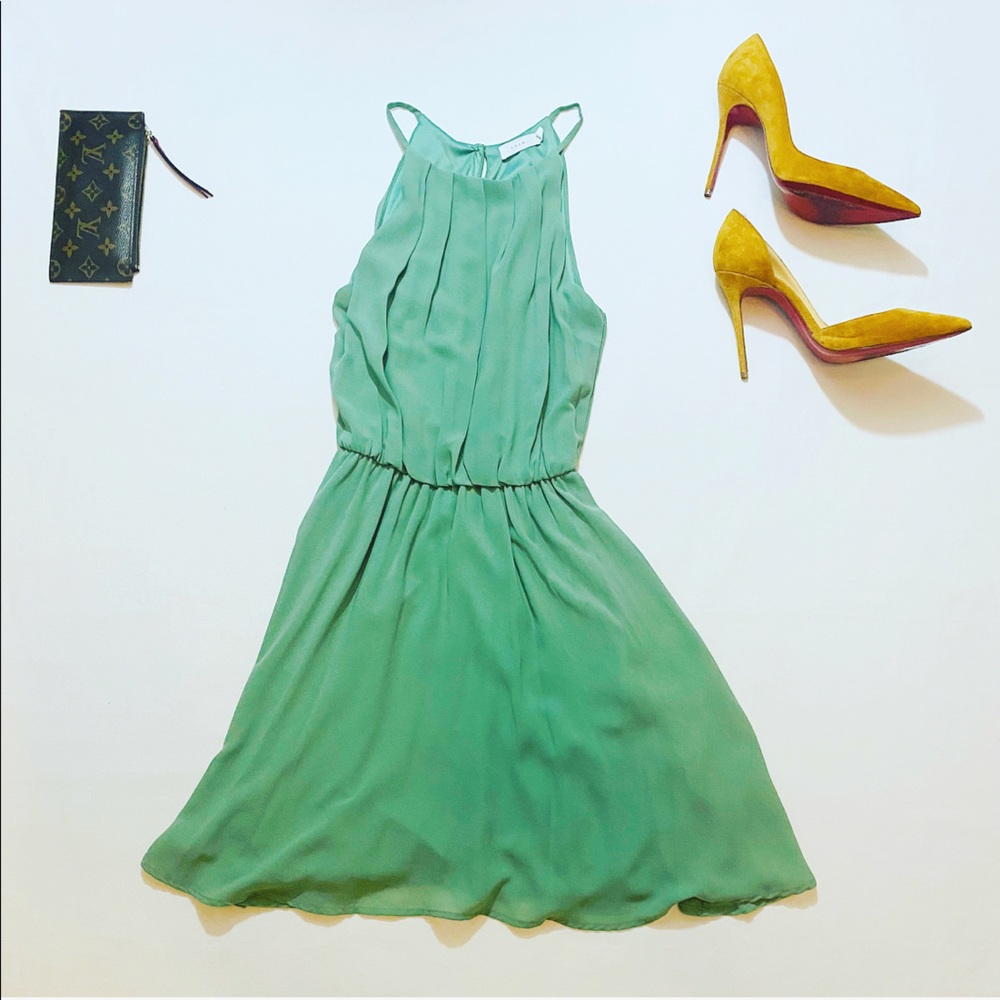 2/$24 Lush Light Green Midi Dress